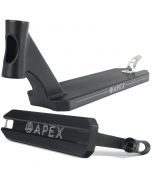 Apex Pro Peg Cut Park Scooter Deck - Black – 22.8”/580mm x 5”/127mm