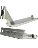 Apex Pro Raw Polished Silver Wide Boxed Street Pro Scooter Deck – 600mm/23.6" or 620mm/24.4" X 5"/127mm