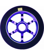 Logic 6 Spoke 110mm Scooter Wheel - Black / Blue