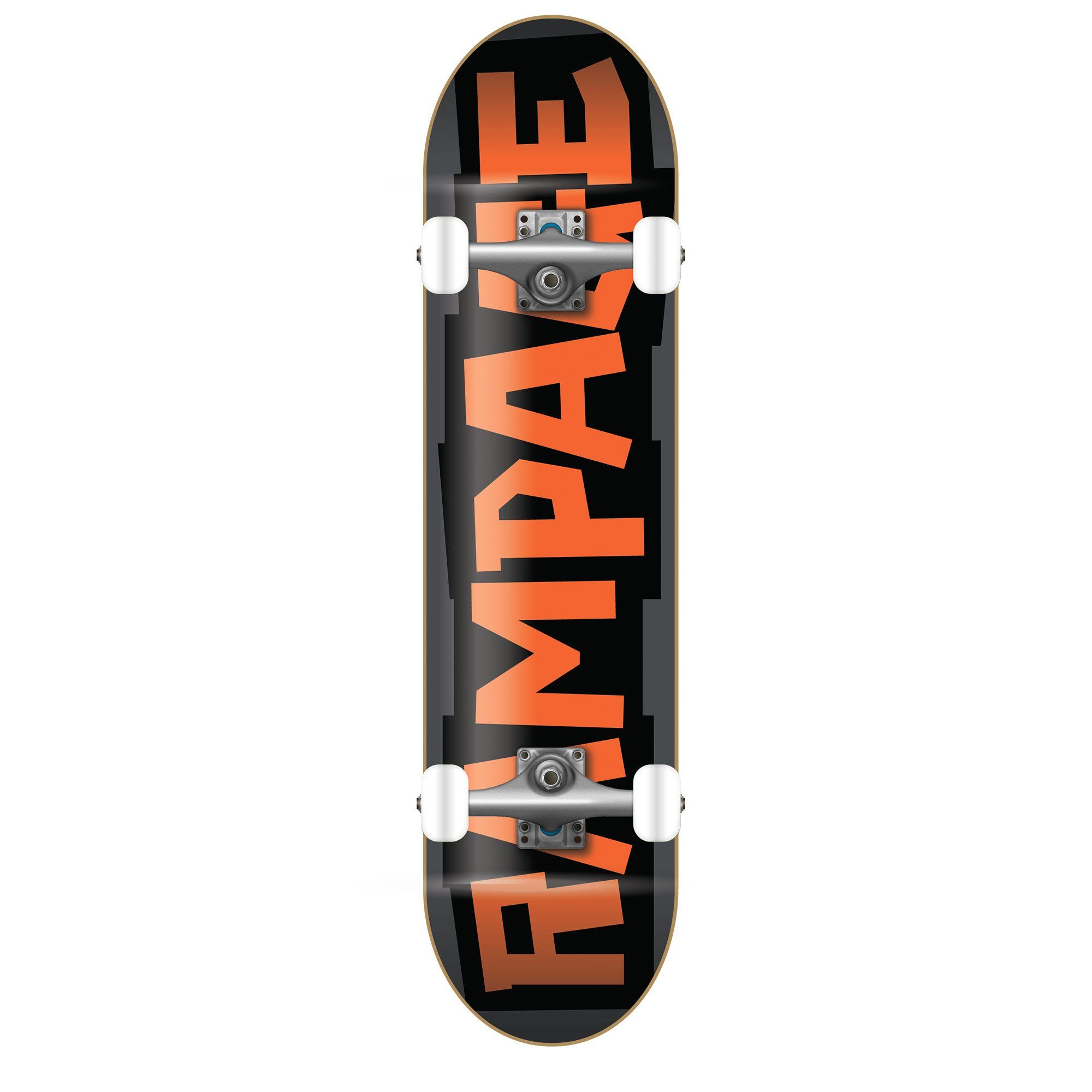 Rampage Bonehead 8" Complete Skateboard Blue 