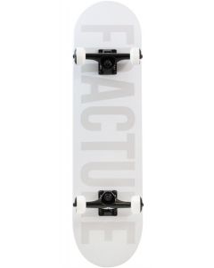 Fracture Fade Series 8"  Complete Skateboard - White