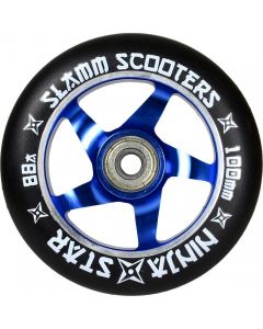 Slamm Ninja Star 100mm Scooter Wheel - Black / Blue