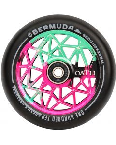 Oath Bermuda 110mm Scooter Wheel - Pink Green