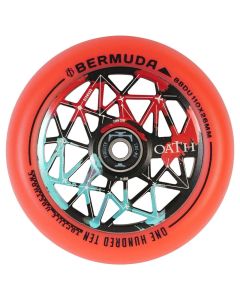 Oath Bermuda 110mm Scooter Wheel - Black / Teal / Red