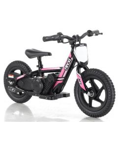 Revvi 12" Kids Electric Balance Bike - Pink