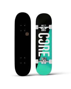 Core 7.75" Complete Skateboard - Split Teal / Black
