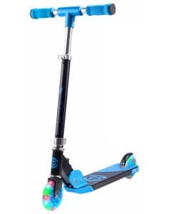 CORE Foldy Junior Foldable Scooter with LED Wheels - Black / Blue