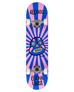 Enuff Lucha Libre 7.75" Complete Skateboard - Pink / Blue
