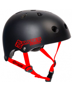 Skates.co.uk ABS Skate Helmet - Black / Red