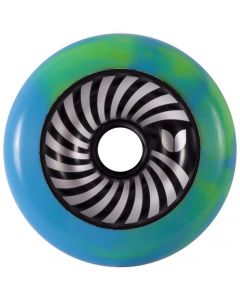 Blazer Pro 100mm Metal Core Vertigo Swirl Wheel - Green / Blue