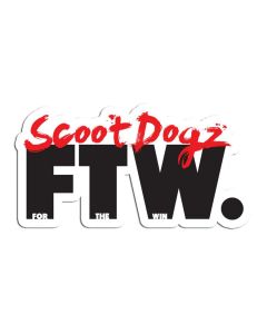 Scoot Dogz FTW Sticker