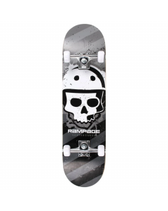 Rampage Bonehead 7.75" Complete Skateboard - Black