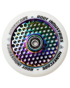 Root Industries Honeycore 110mm Wheel - White / Rocket Fuel Neochrome