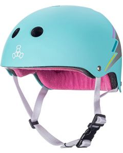 Triple 8 Sweatsaver Certified Skate Helmet - Teal Hologram