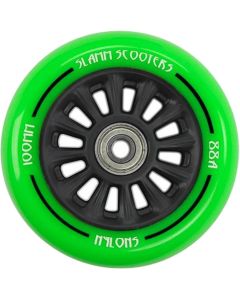 Slamm 100mm Nylon Core Wheel V2 - Black / Green