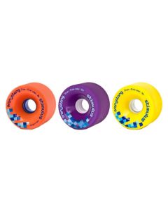 Orangatang Stimulus Longboard Wheels (Orange/Purple/Yellow) - 70mm x4