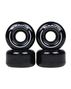 EXPROO 4PCS Outdoor Quad Skates PU Replacement Wheels 62mm with 608 ABEC-9 Bearings 