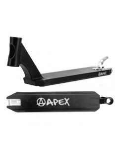 Apex Pro Black Scooter Deck – 550mm/21.7" or 580mm/22.8" or 600mm/23.6" x 4.5"/114mm