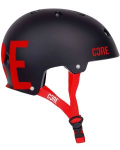 Core Protection Street Helmet - Black / Red