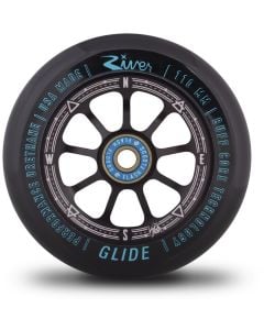 River Glide Kevin Austin Signature 110mm Scooter Wheel - Black / Black