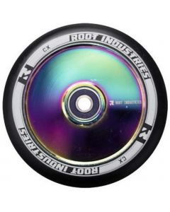 Root Industries AIR Hollowcore 120mm Scooter Wheel - Black / Neochrome Rocket Fuel
