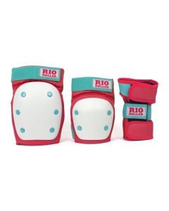Rio Roller Triple Red / Mint Protection Pad Set
