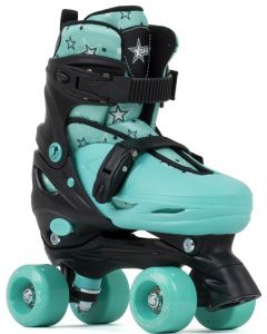 SFR Nebula Adjustable Quad Roller Skates - Green