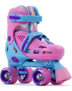 SFR Hurricane III Adjustable Quad Roller Skates - Pink / Blue