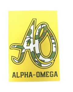 AO Scooters Logo Sticker Yellow