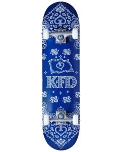KFD Bandana 7.75" Complete Skateboard - Navy