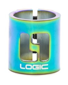 Logic HIC Double Scooter Clamp – Neochrome Rainbow Oil Slick