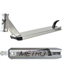 Longway Metro Scooter Deck - Polished Chrome Silver - 19.7" x 4.3"