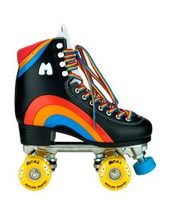 Moxi Rainbow Quad Roller Skates - Black