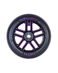 Oath Binary 110mm Scooter Wheel - Black / Purple