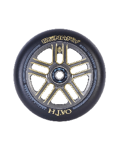 Oath Binary 110mm Scooter Wheel - Gold / Titanium