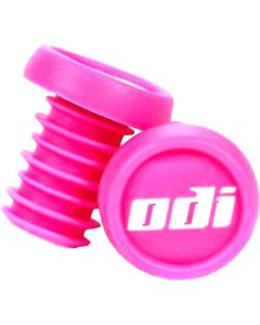 ODI BMX Scooter Push In Bar End Plugs (2 Pack) - Pink