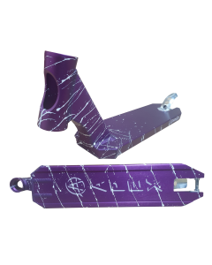Apex Pro 17.5" x 4.5" Scooter Deck - Splatter Purple / White