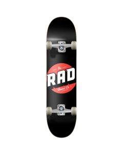 RAD Logo Progressive 8.125" Complete Skateboard - Black