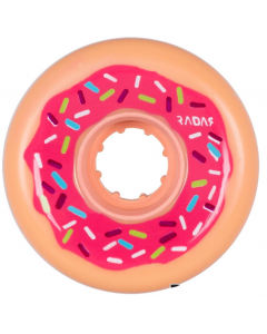 Radar Donut Quad Roller Skate Wheels - Pink (4pack)