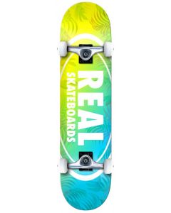 Real Island Ovals 7.5" Complete Skateboard - Blue / Yellow