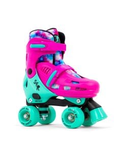 SFR Hurricane IV Kids Adjustable Quad Roller Skates - Tie Dye