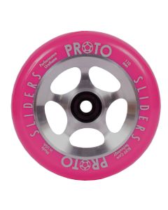 Proto Sliders Starbright 110mm Pro Scooter Wheel - Pink / Raw