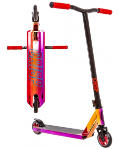 Crisp Switch 2020 Complete Stunt Scooter - Chrome Purple / Orange / Red & Black
