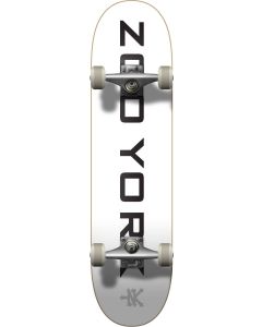 Zoo York Logo Block White Complete Skateboard - 31.5"  x 7.75"