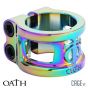 Oath Cage V2 Double Clamp – Neochrome Oil Slick Rainbow
