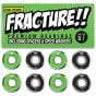 Fracture Premium ABEC 7 Green Bearings - Set of 8