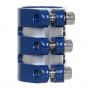 District S-Series TLC-15 Triple Scooter Clamp - Marino Blue