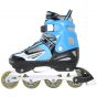 African Leopard Adjustable Inline Skates - Blue