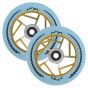 Fuzion Apollo 110mm Stunt Scooter Wheel - Blue / Gold