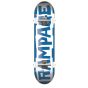Rampage Block Logo Blue / White 8" Complete Skateboard